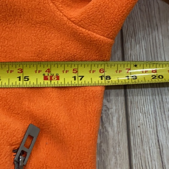 Orange Warm Fleece Moto Zip Jacket MEDIUM - Picture 10 of 11